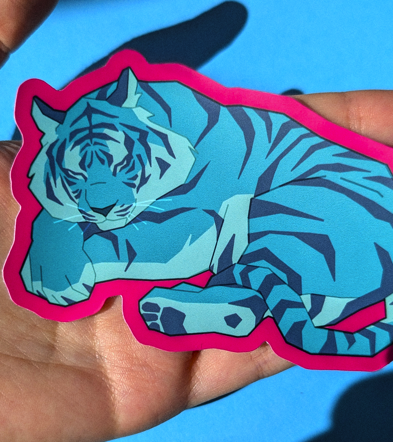 Sleepy Tiger sticker.