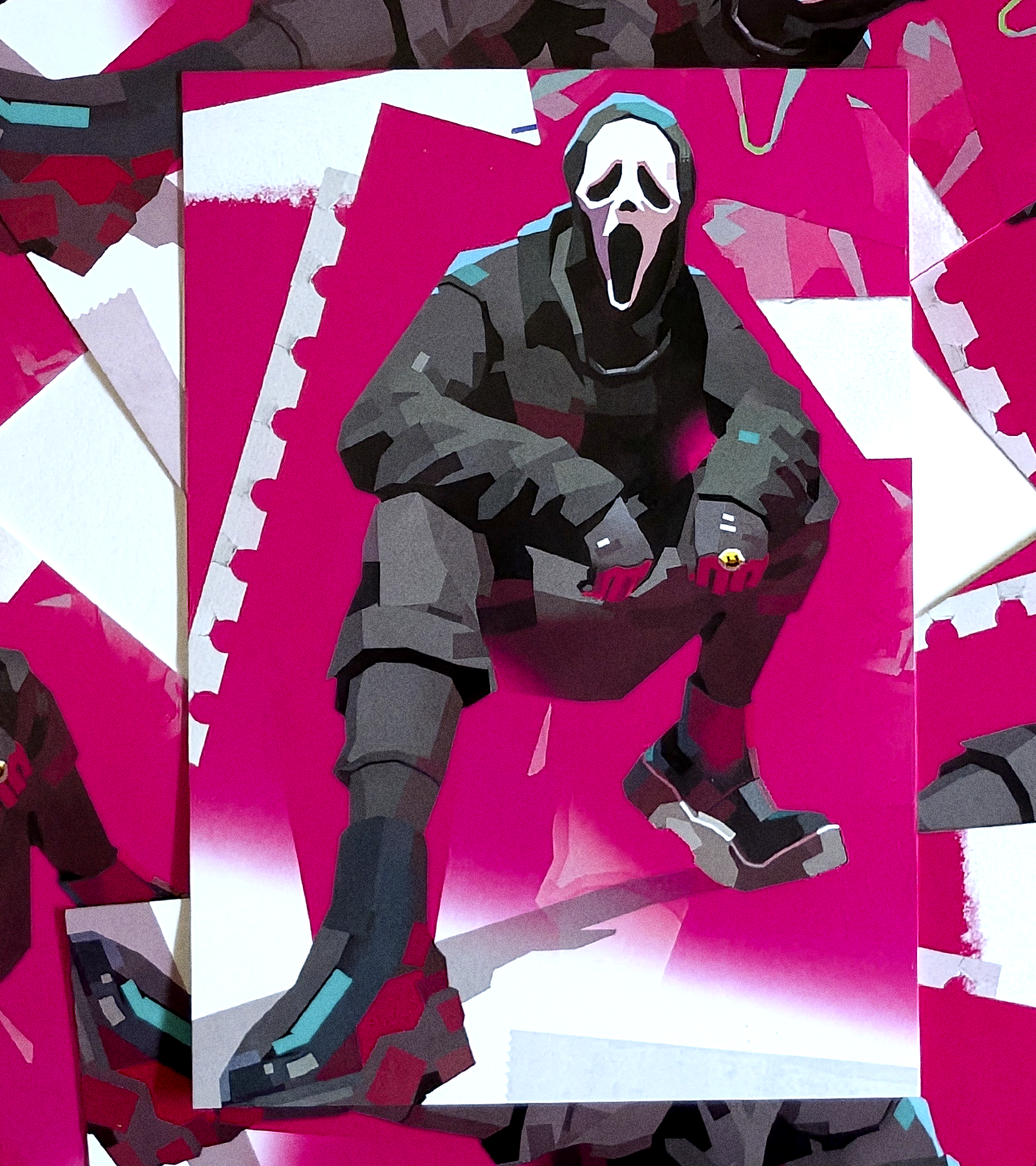 Pink Slasher A6 PRINT.