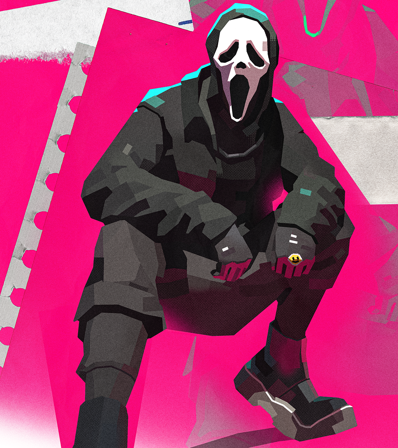 Pink Slasher A6 PRINT.