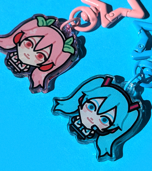 Hatsune Miku KEYCHAINS.